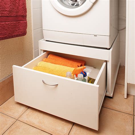 metal laundry storage box|under washing machine storage.